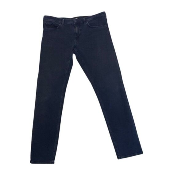 Boss Denim Jeans Finest Italian Fabric Stretch Dark Blue Size 36/32 Mens - Picture 7 of 8